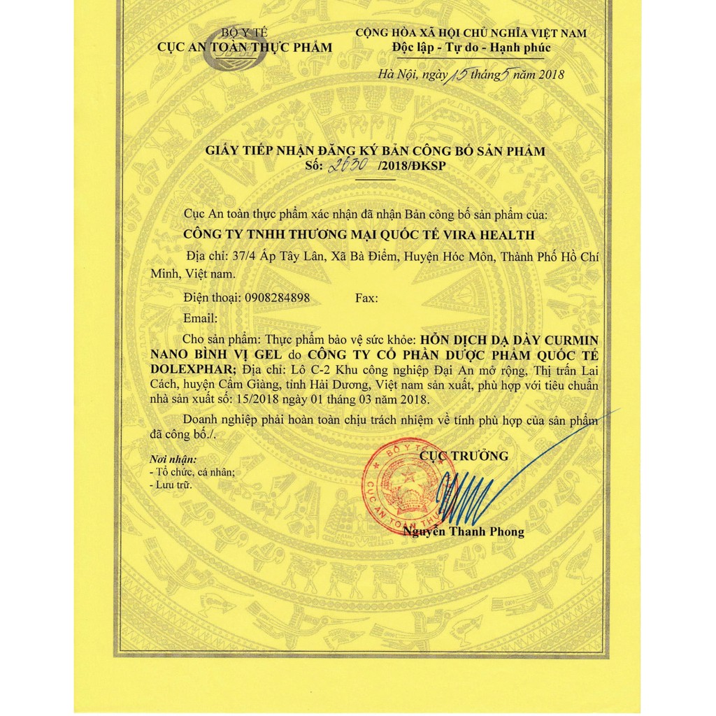CURMIN NANO BÌNH VỊ GEL – Giảm Ợ Chua, Đau Rát Thượng Vị, Trào Ngược Dạ Dày 30 gói