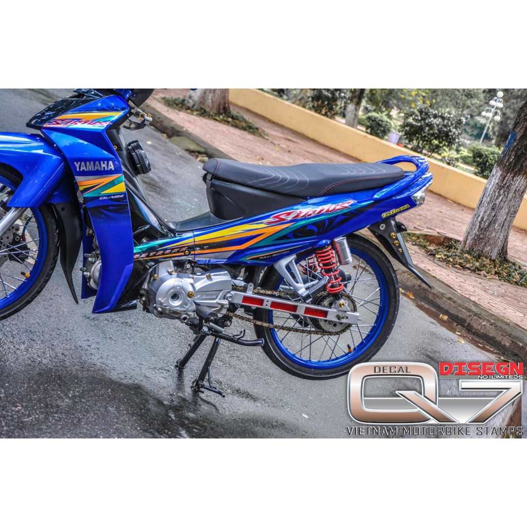 Tem Rời Sirius 110 Xanh Đen