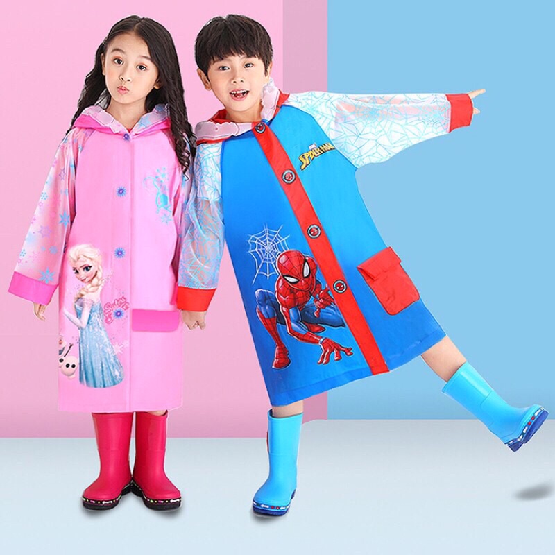 Áo mưa công chúa, siêu nhân cho bé