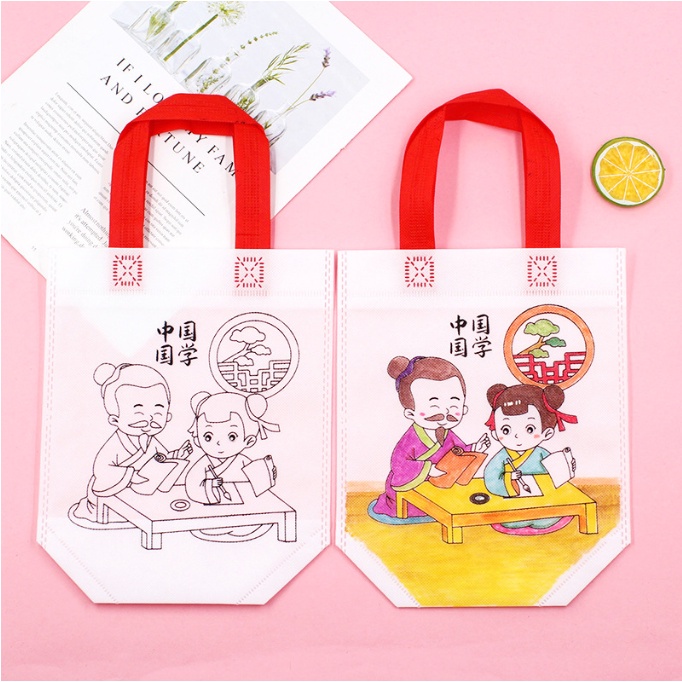 Túi vải handmade cho bé tô màu