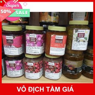 Sốt Boduo vị: Thanh long đỏ - ổi hồng - vải - hoa nhài - đào nhài - sakura - bưởi (1kg)- làm trà trái cây cao cấp