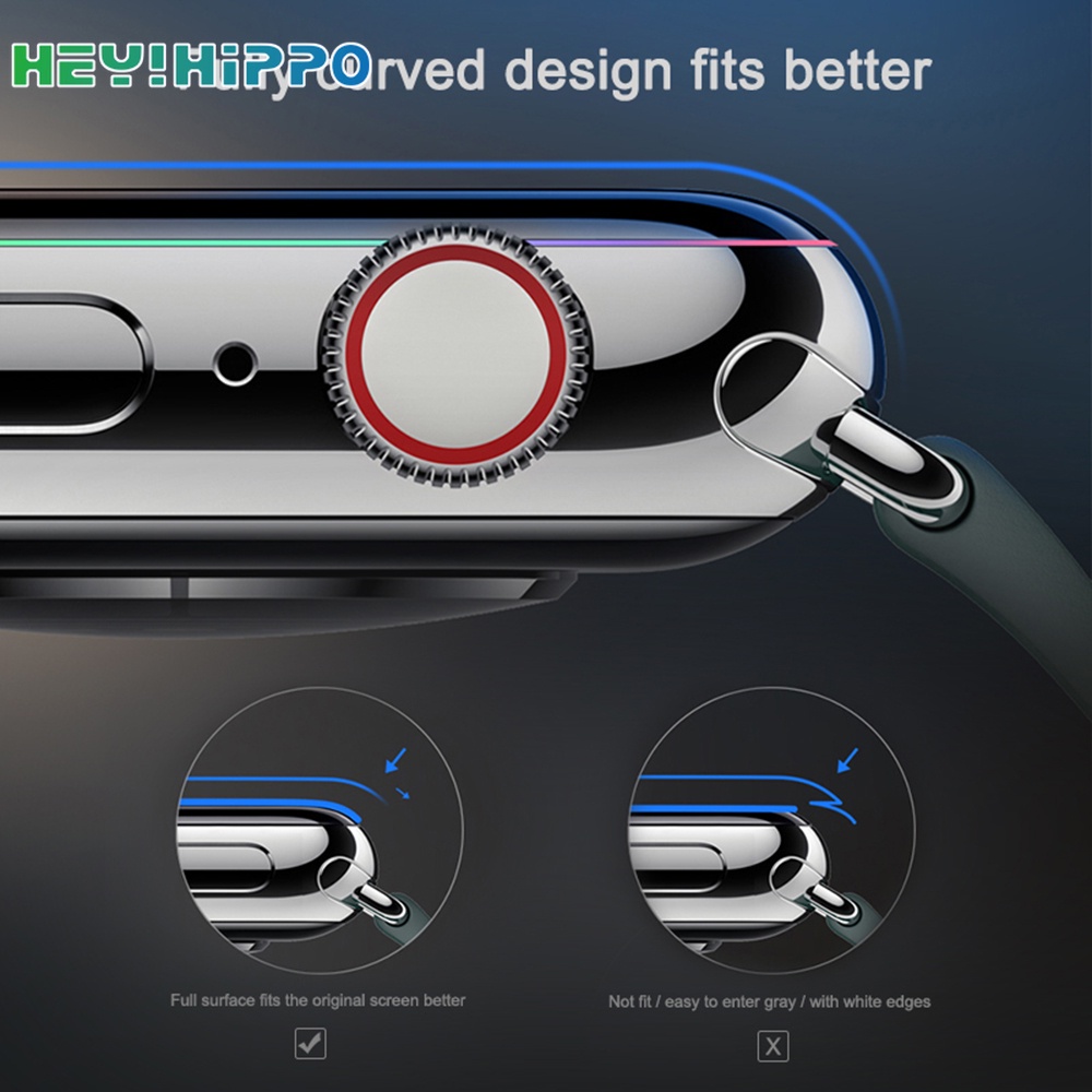 Miếng Dán Bảo Vệ Màn Hình Cho Đồng Hồ Thông Minh apple watch 41MM 45MM 7 6 SE 5 4 3 Kính