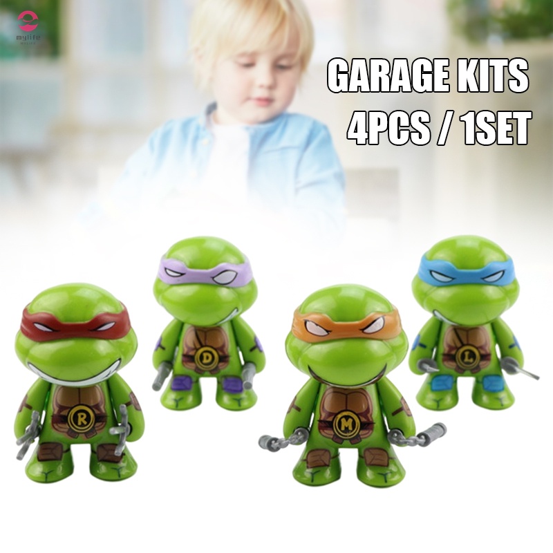 Set 4 Mô Hình Ninja Rùa Đồ Chơi Cho Bé