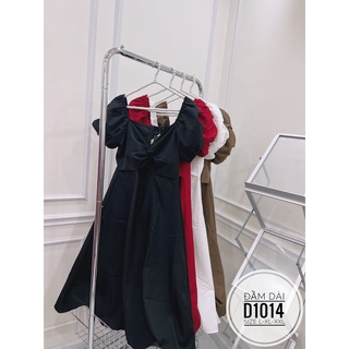 BIGSIZE Đầm dài xoắn ngực D1014