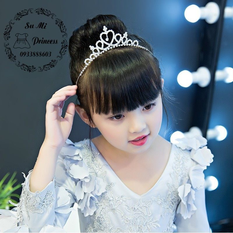 Vương miện đính đá cho bé - Cài tóc vương miện công chúa lấp lánh cho bé gái