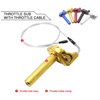 22mm cnc nhôm acerbis tay ga nhanh twister + cáp ga 125 250 bụi bẩn xe đạp xe máy