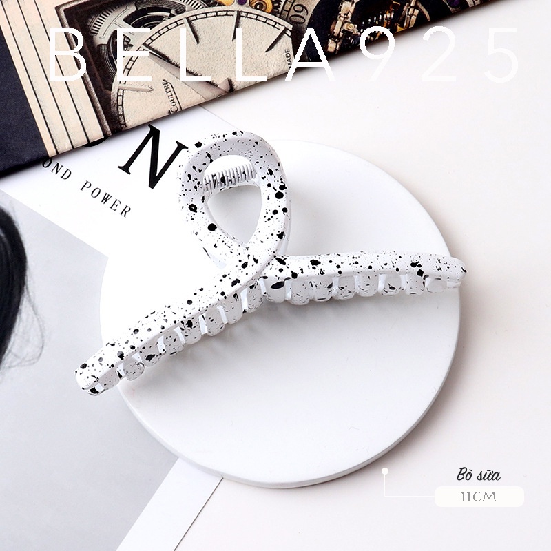 Kẹp càng cua Bella 925 kẹp tóc nữ 8 răng phong cách Hàn Quốc