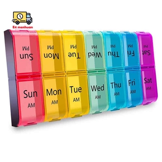 Hộp Đựng Thuốc 7 Ngày Chia 2 Ngăn Tiện Lợi