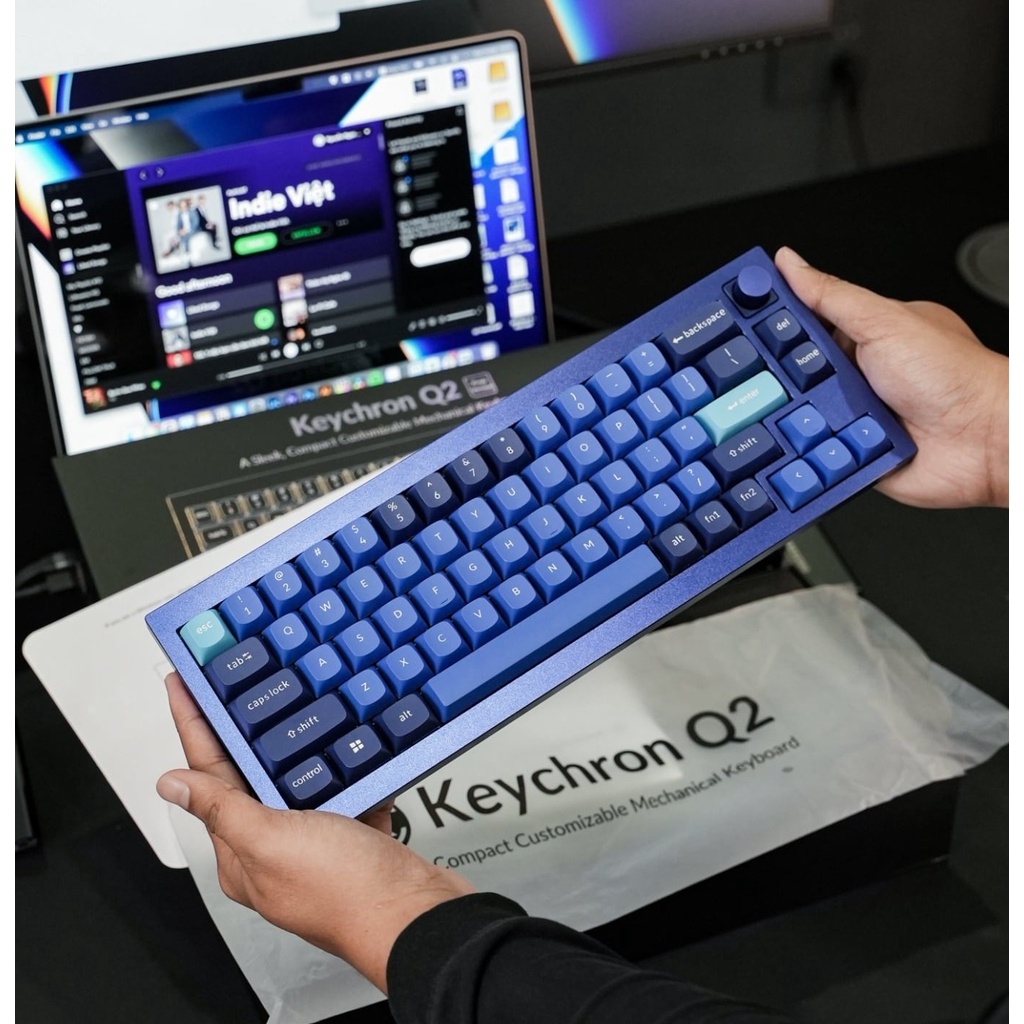 Hàng Chính Hãng - Bàn phím cơ Keychron Q2 Knob   -Bảo hành 12 tháng