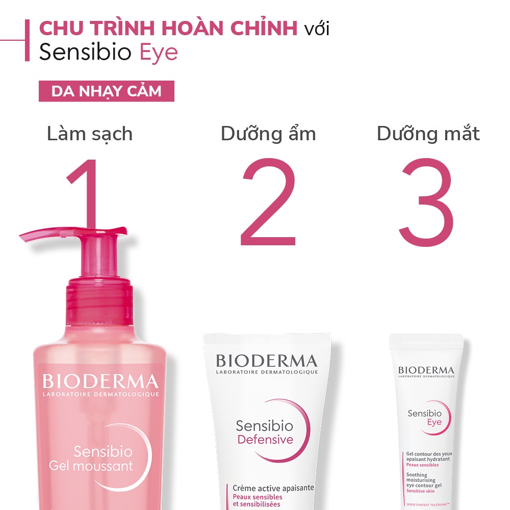 Kem Dưỡng Ẩm Vùng Mắt Bioderma Sensibio Eye 15ml