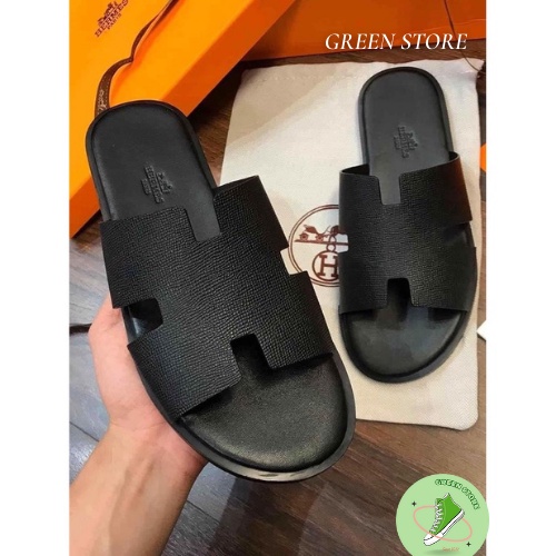 Dép thời trang Quai Ngang Chữ H cực chất, CHAGO HERMES da sịn 100% Full size 38-42.