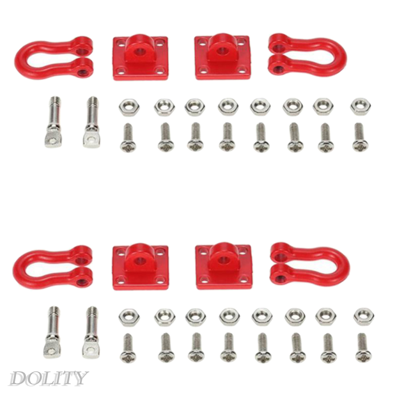 [DOLITY]4PCS 1/10 RC Rock Crawler Truck Steel Tow Hook for Axial SCX10   D90