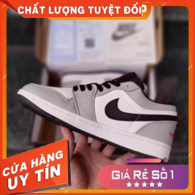 [FREESHIP- BẢO HÀNH 12 THÁNG] GIÀY THỂ THAO NAM NỮ JD XÁM CHỈ ĐỎ THẤP CỔ HOT TREND FULL BOX BILL | BigBuy360 - bigbuy360.vn