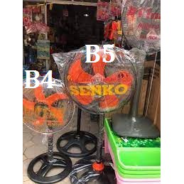 Bộ gáo quạt SENKO B5 phụ tùng quạt CHÍNH HÃNG cánh 43cm 65w tặng khóa siết lưới