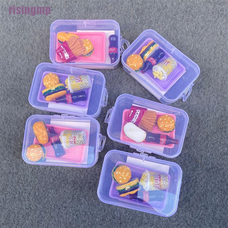 Bộ mô hình đồ ăn nhanh tỉ lệ 1:12 trang trí nhà búp bê DIY
