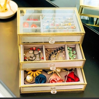khay đựng mỹ phẩm golden