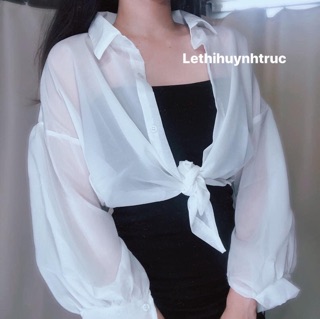 Set áo sơ mi + đầm body