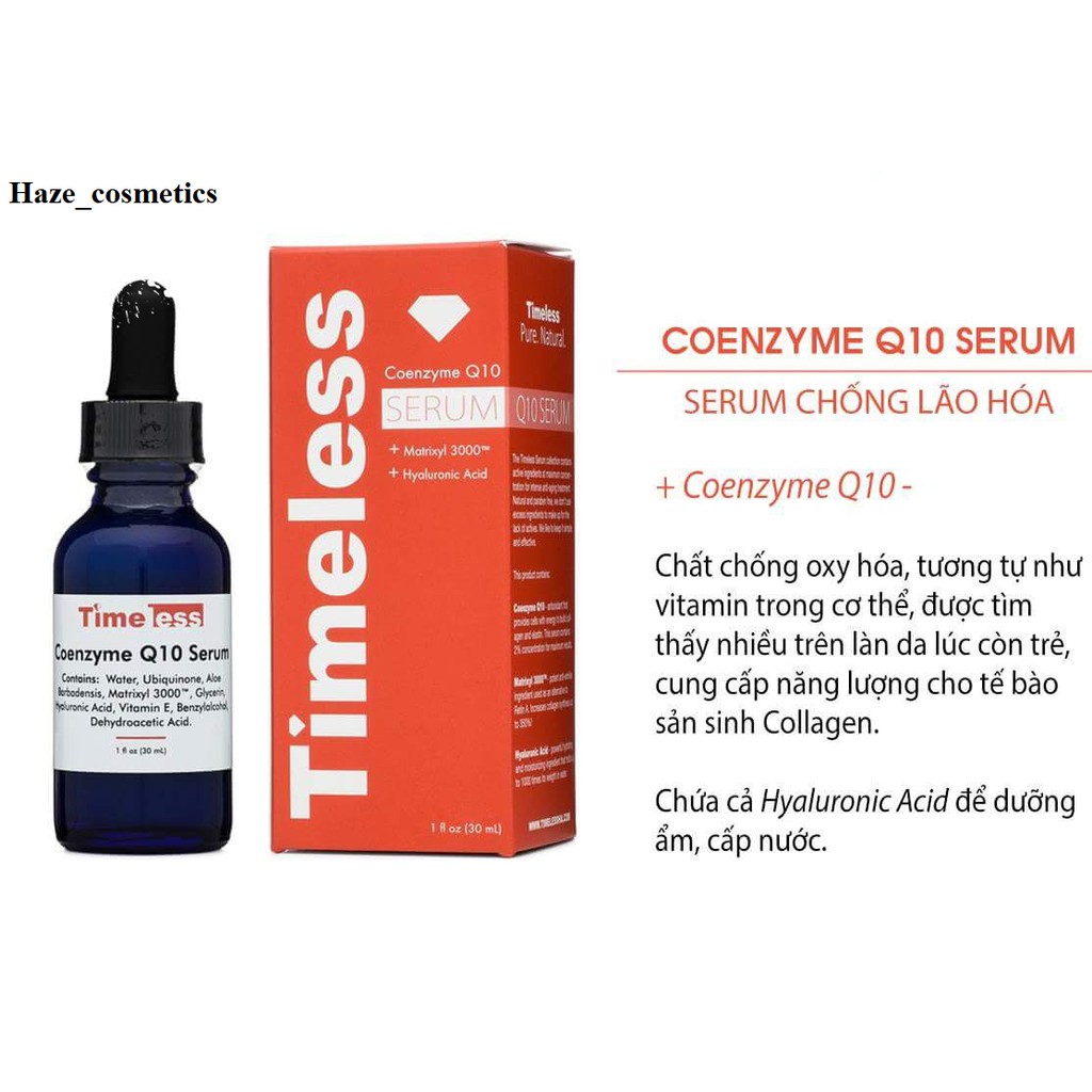 Cải Thiện Lão Hóa Mạnh Timeless Coenzyme Q10