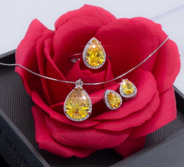 Bộ hoa xanh bạc korea