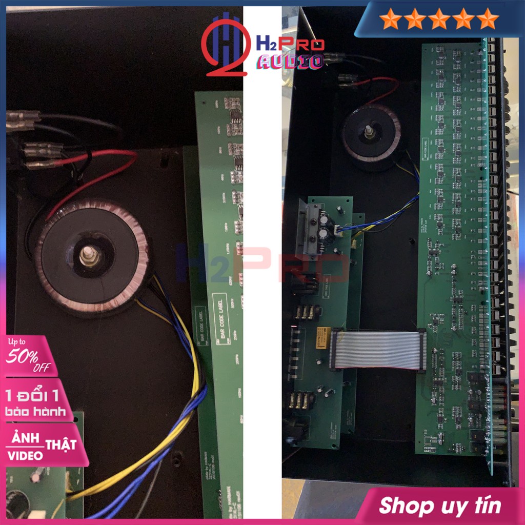Lọc Xì Equalizer, Bộ Lọc Âm Thanh Dbx 2231 Cao Cấp, Nguồn Xuyến, 31X2 Cần Chỉnh Âm Thanh Sắc Nét (Tặng 4 Jack 6Ly Ra Av)