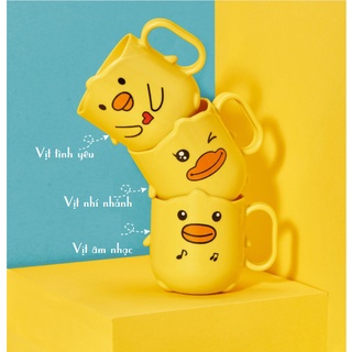 Cốc uống nước, Cốc đánh răng cho bé hình vịt vàng đáng yêu