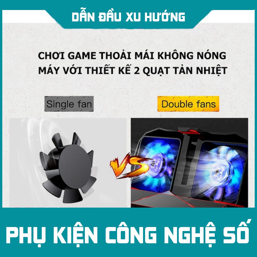 [SIÊU CHẤT] [ SIÊU PHẨM ] - TAY CẦM TẢN NHIỆT BASEUS GAMES - tích hợp pin dự phòng 2000 mAh.