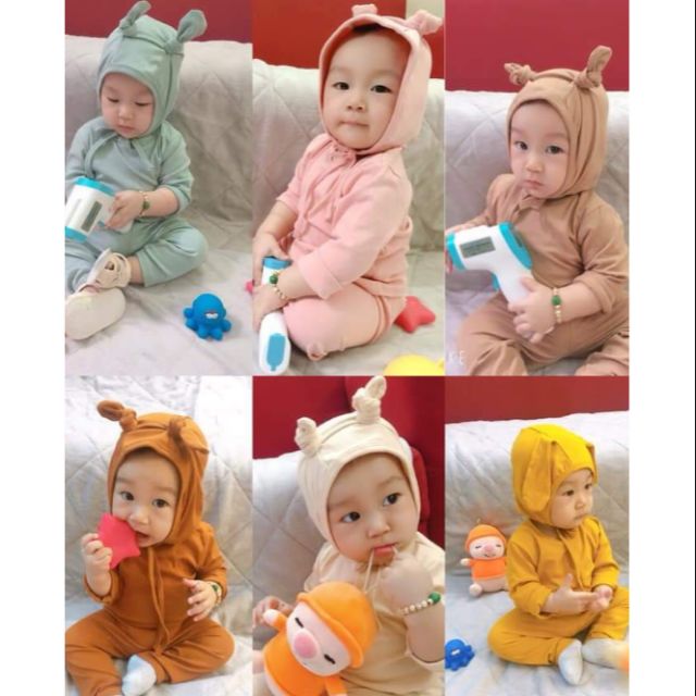 Bộ tai thỏ cho bé trai bé gái