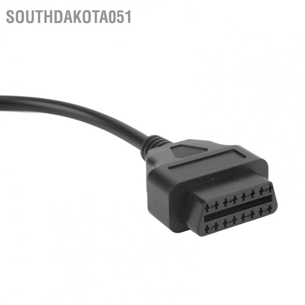 Southdakota051 Bộ chuyển đổi chẩn đoán OBD2 16pin sang 4pin Cáp kết nối máy quét mã OBD Hỗ trợ K Line cho xe