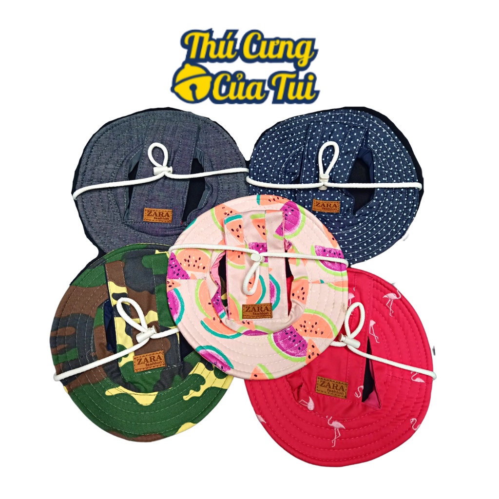 Mũ Nón Tai Bèo Cho Thú Cưng Chó Mèo Che Nắng - Thú Cưng Của Tui