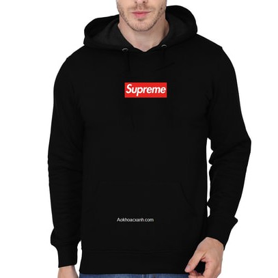 áo hoodie supreme đen