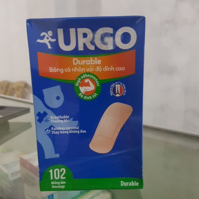 Băng dính cá nhân Urgo (hộp 102 miếng)