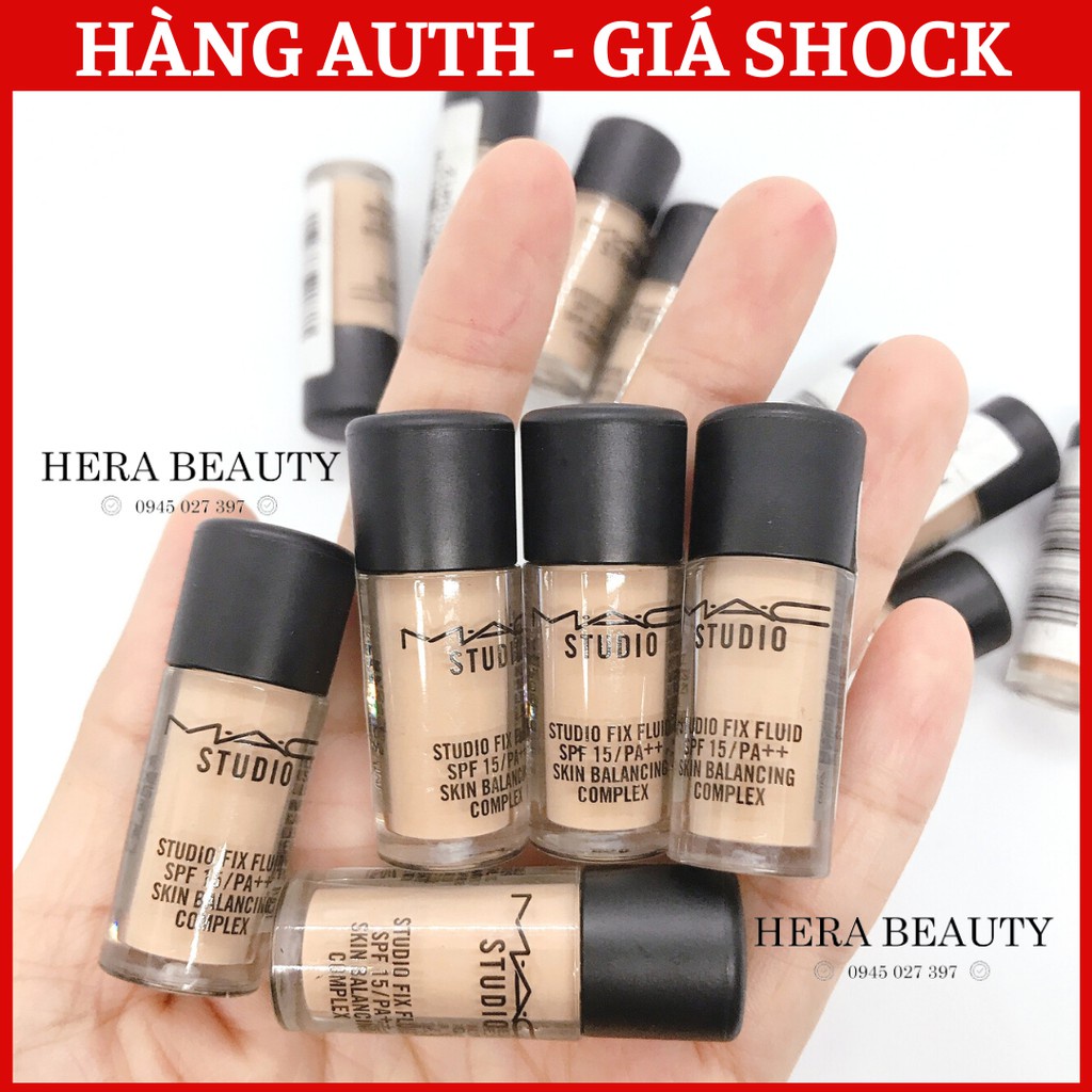 Kem nền M.A.C Studio Fix Fluid SPF 15 PA+++ Skin Balancing Complex-4ml- Màu NC15 | BigBuy360 - bigbuy360.vn