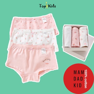 Set 3 quần chip bé gái - mam dad kids - cotton -topkid