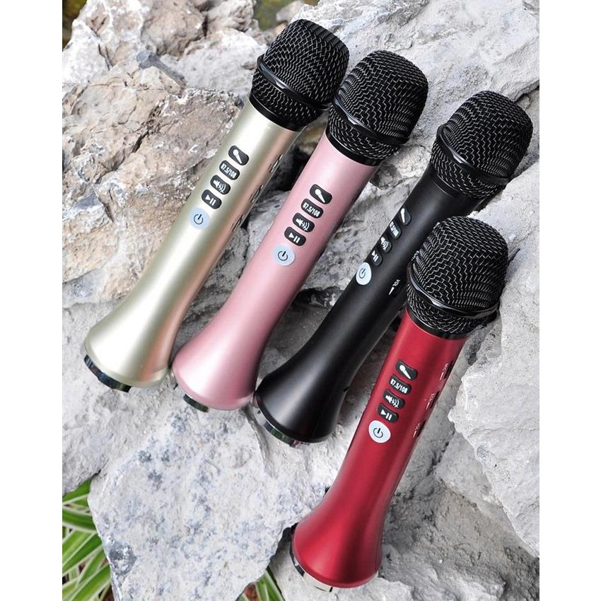 [Mã ELHACE giảm 4% đơn 300K] Micro Karaoke Bluetooth L-698