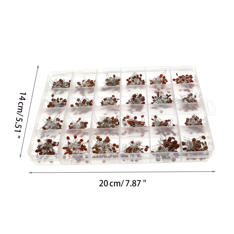 Hộp 960 Tụ Điện Gốm 24 Giá Trị X40 Cái Với Các Loại 2-680PF