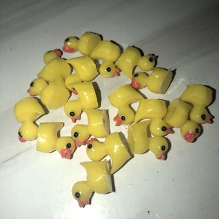 Charm vịt mô hình vịt vàng mini