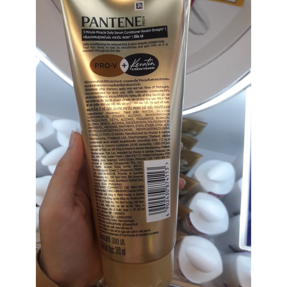 Dầu xả Pantene dưỡng chất ngăn rụng tóc 3 phút diệu kỳ 300ml