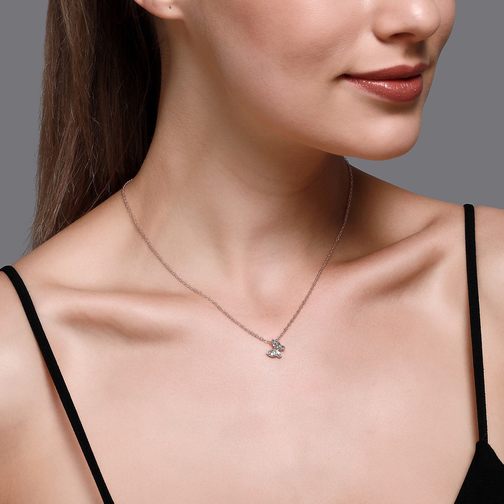 Dây chuyền có mặt hình bươm bướm phong cách Hàn Quốc xinh xắn