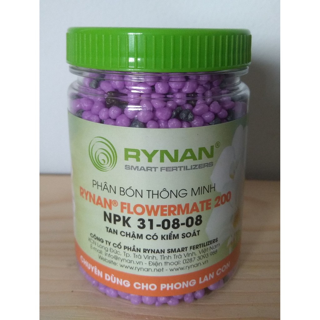 Phân bón thông minh Rynan FLowermate 200 ( NPK 31-08-08) - chai 150g