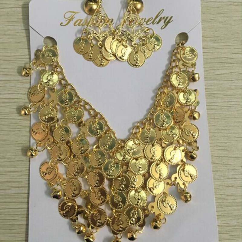 Set vòng cổ + khuyên tai thiết kế kiểu thổ dân thời trang cho nữ
