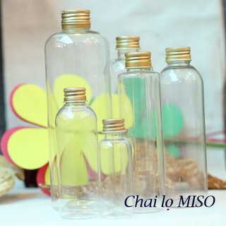 Chai nhựa pet nắp nhôm 30ml 50ml 100ml