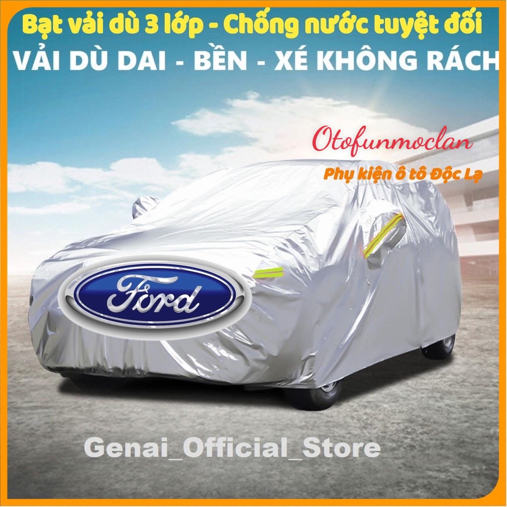 Bạt Phủ Ô Tô Vải Dù Cao Cấp xe &lt;br&gt; Ford EcoSport, Everest, Escape, Focus, Explorer, Ranger