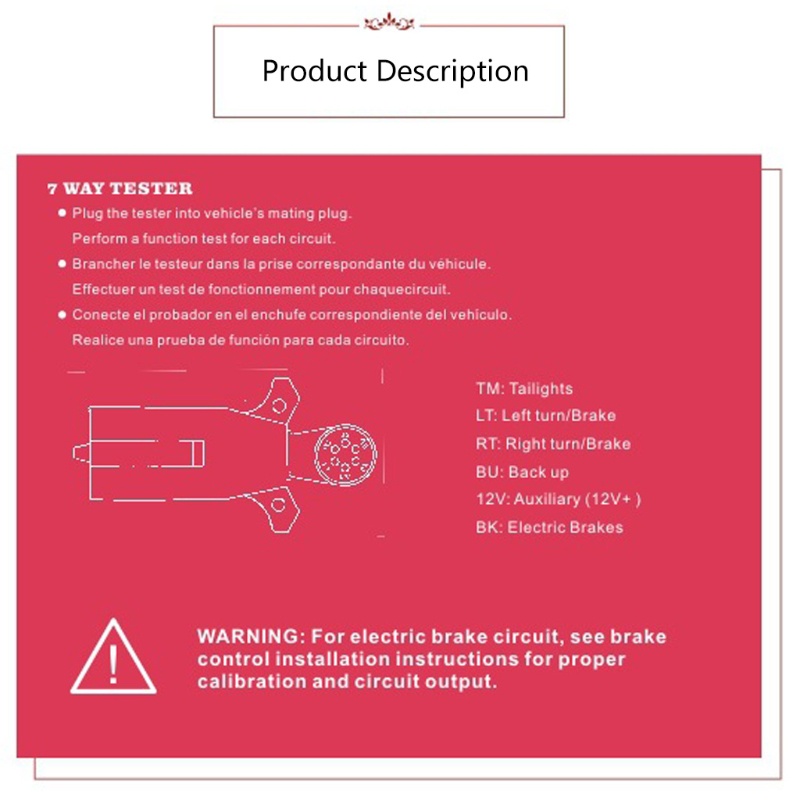 Phích Cắm Chuyển Đổi 7 Chấu 7 Pin Thay Thế Chống Nước Mặt Trời Chống Nắng 7 Chiều Cho RV Trailer
