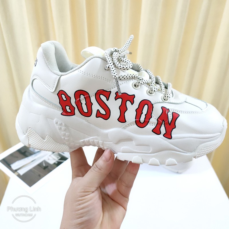 Giày MLB NY Nam Nữ Giày boston Phuong linh 86 shop độn đế tăng chiều cao phong cách Hàn Quốc