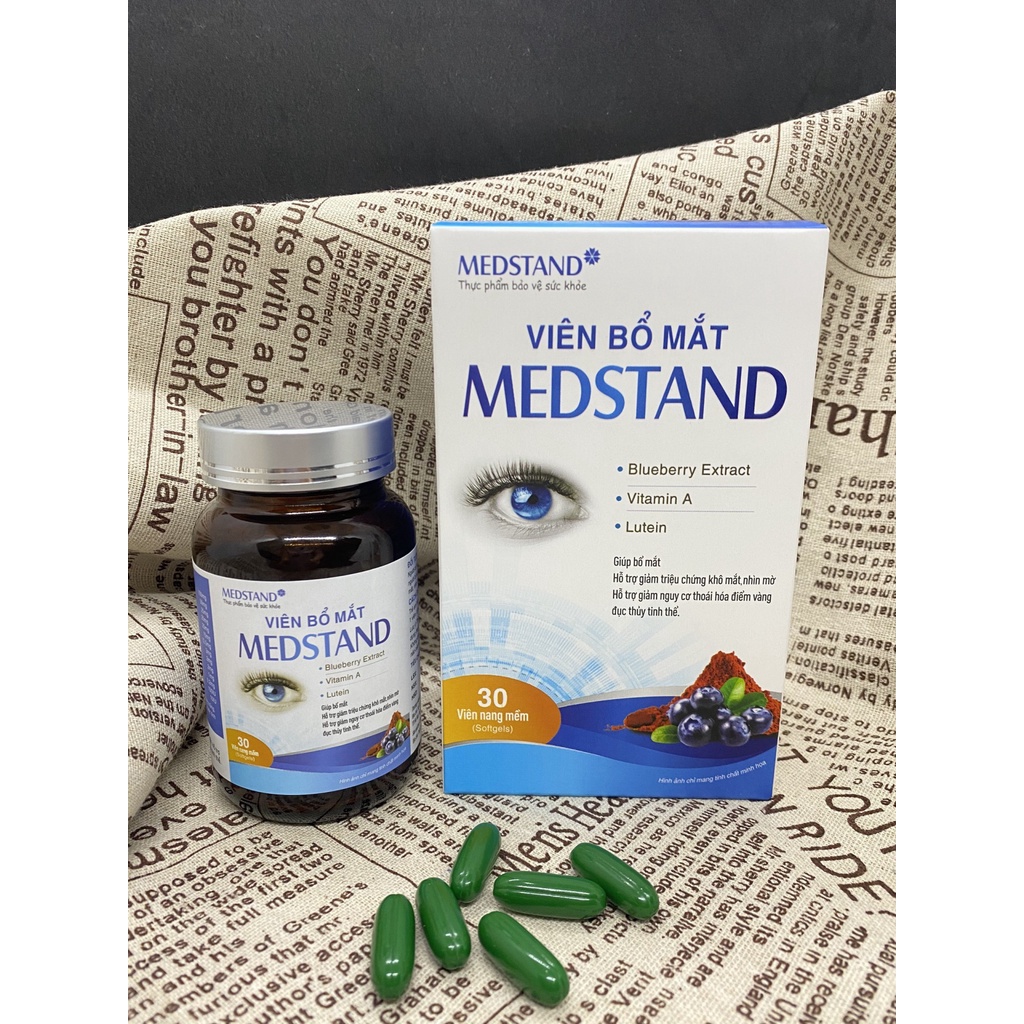 Viên bổ mắt MEDSTAND - Hỗ trợ giảm khô mắt, mờ mắt, đục thủy tinh thể.