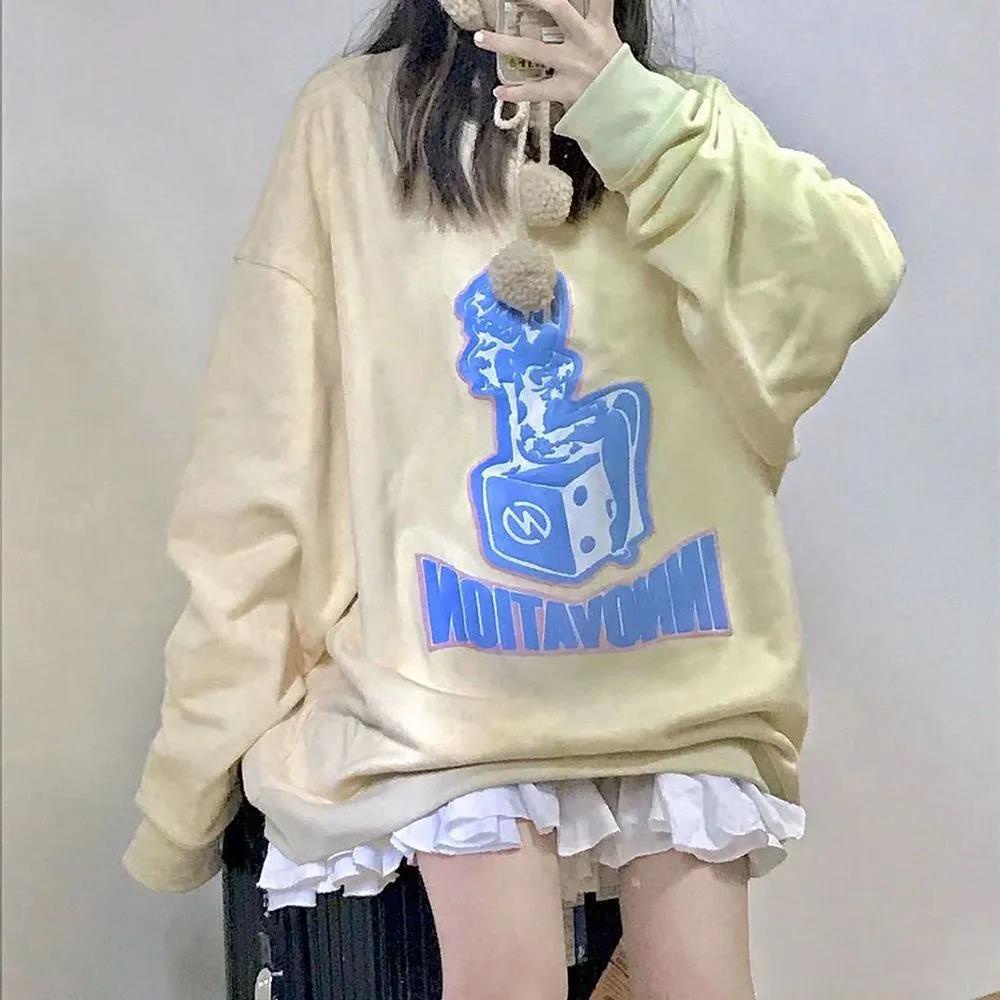 NRVP Áo Thun Nữ Dài Tay Cổ Tròn Thời Trang Hàn