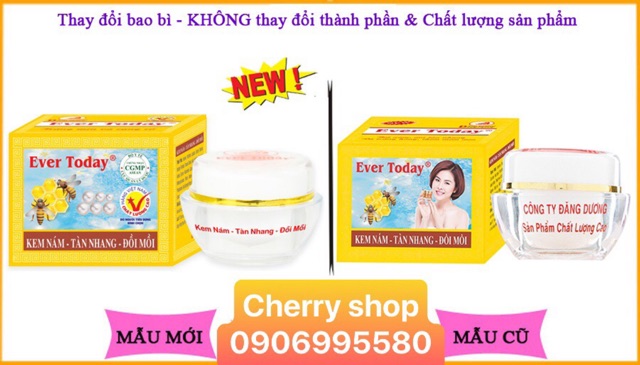 KEM NÁM TÀN NHANG ĐỒI MỒI EVER TODAY (10G) đủ giấy