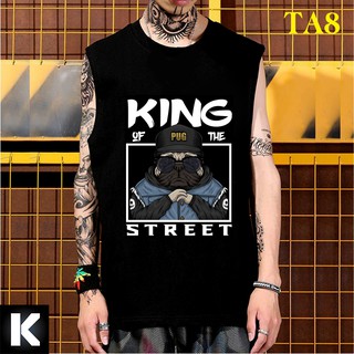 Áo thun TANKTOP TA8 OVERSIZE UNISEX (2 Màu ĐEN-TRẮNG)