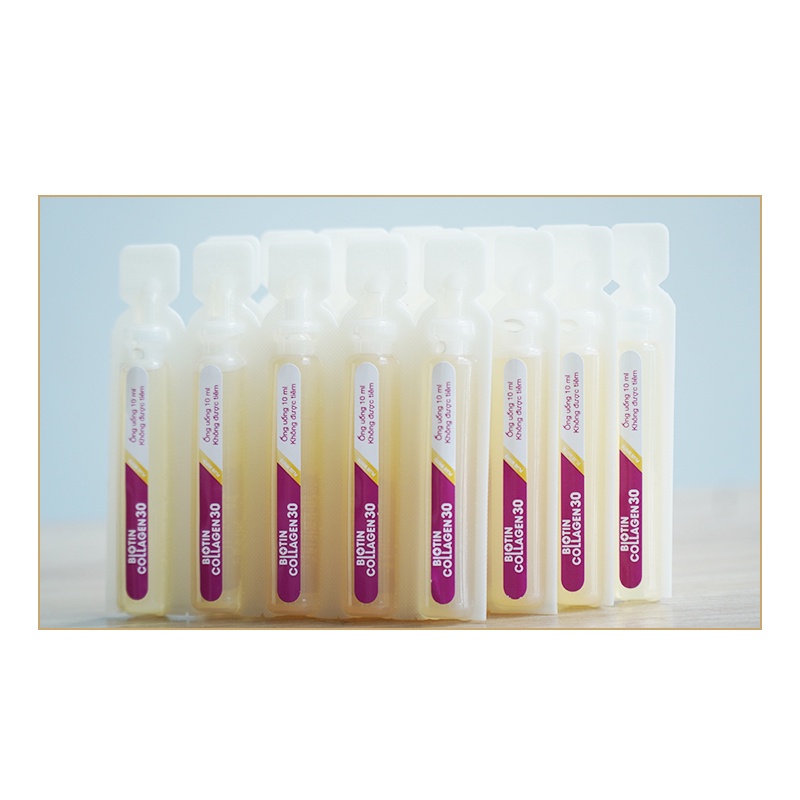 Biotin Collagen 30 plus white- Hỗ trợ đẹp da dày tóc ngăn ngừa lão hóa (Hộp 20 ống 10ml)