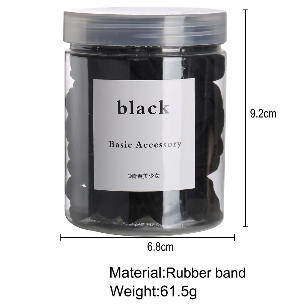 Set 50 dây buộc tóc co giãn nhiều màu thời trang cho nữ